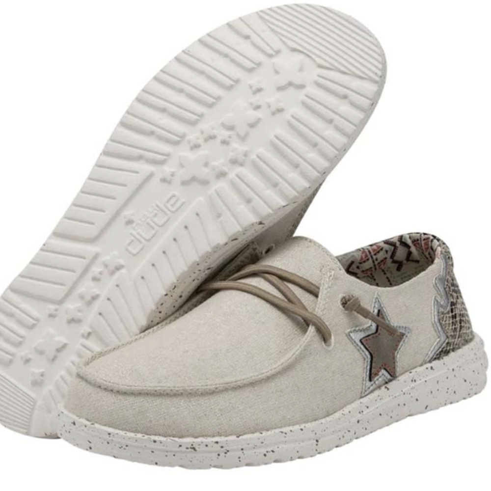 WOMEN'S  HEY DUDE WENDY RODEO TAN STAR - Picture 5 of 8